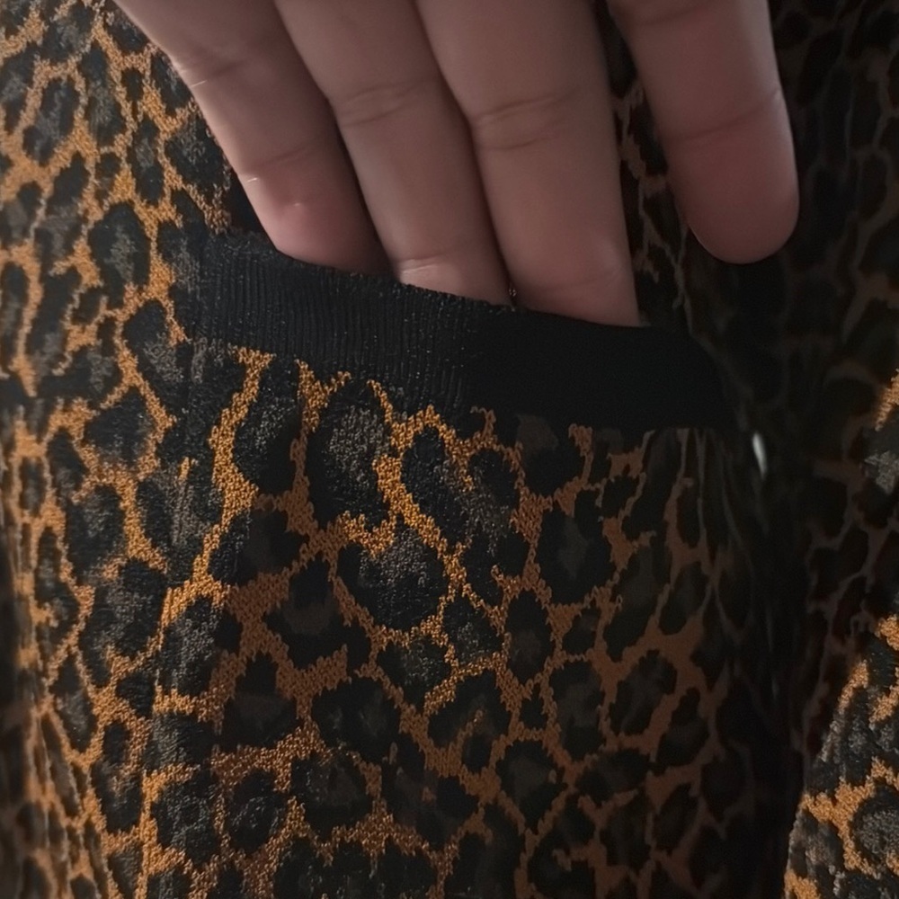 Nine West Brown and Black Leopard‎ Blazer - Picture 6 of 6